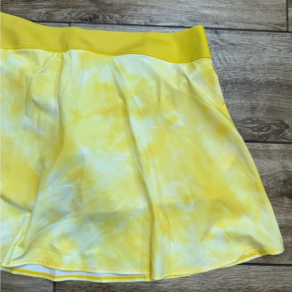 PUMA Golf Pwrshape Skirt Skort Yellow Tie Dye Size XXL 2XL NEW WITH TAGS! POCKET - Picture 6 of 15